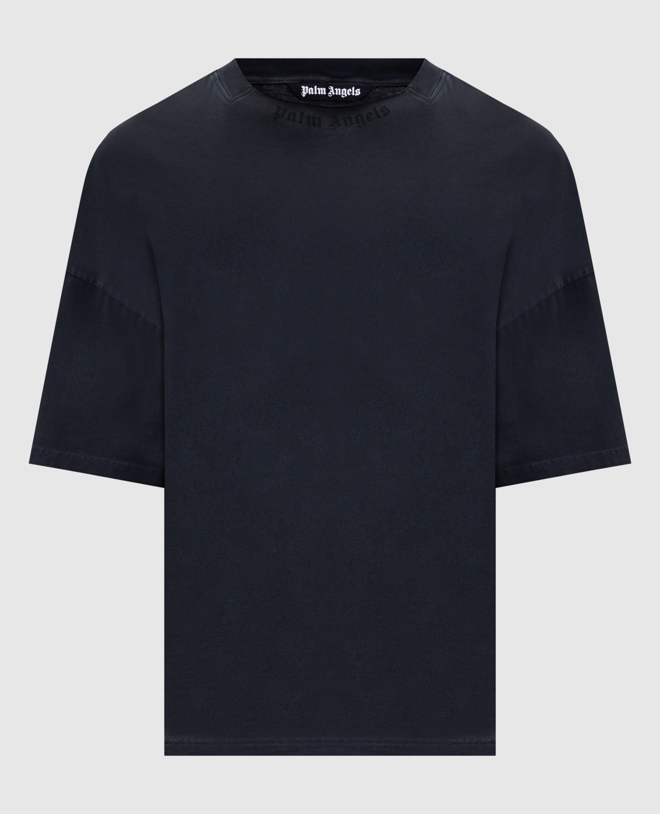 Black t-shirt with logo print