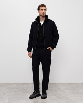 Brunello Cucinelli Blue cargo with linen MH255E1890