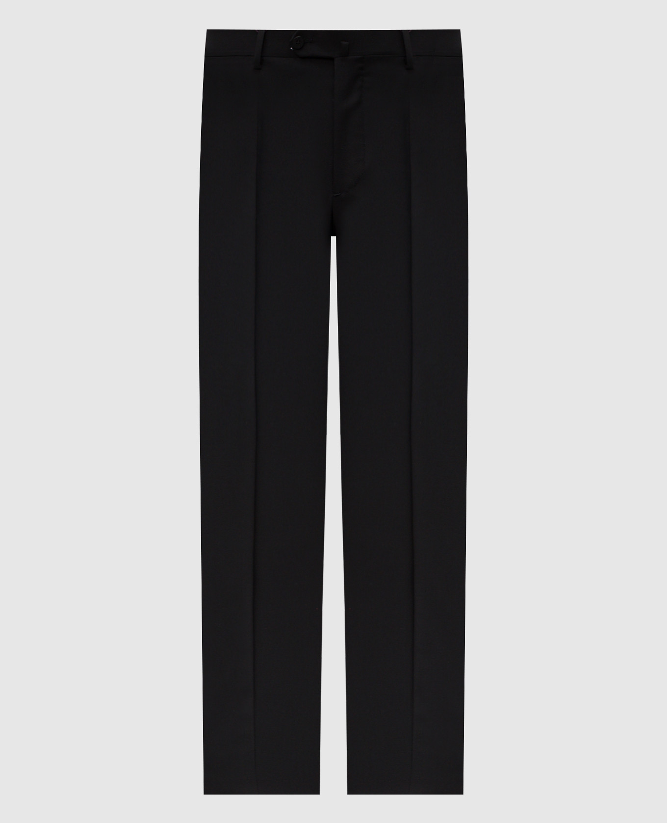 Black wool pants ISAIA