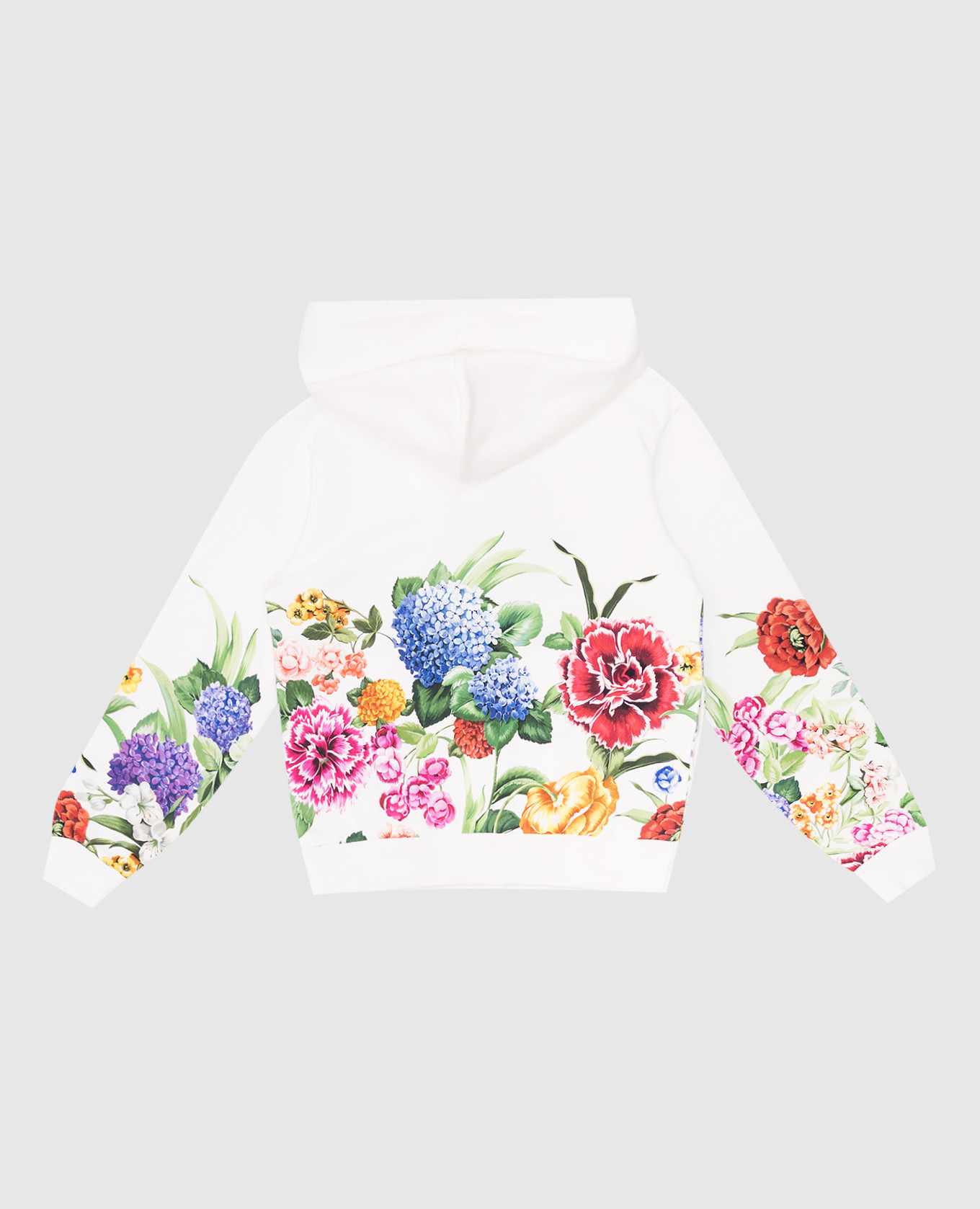 

Children's white floral print sports jacket with monogram logo Dolce&Gabbana