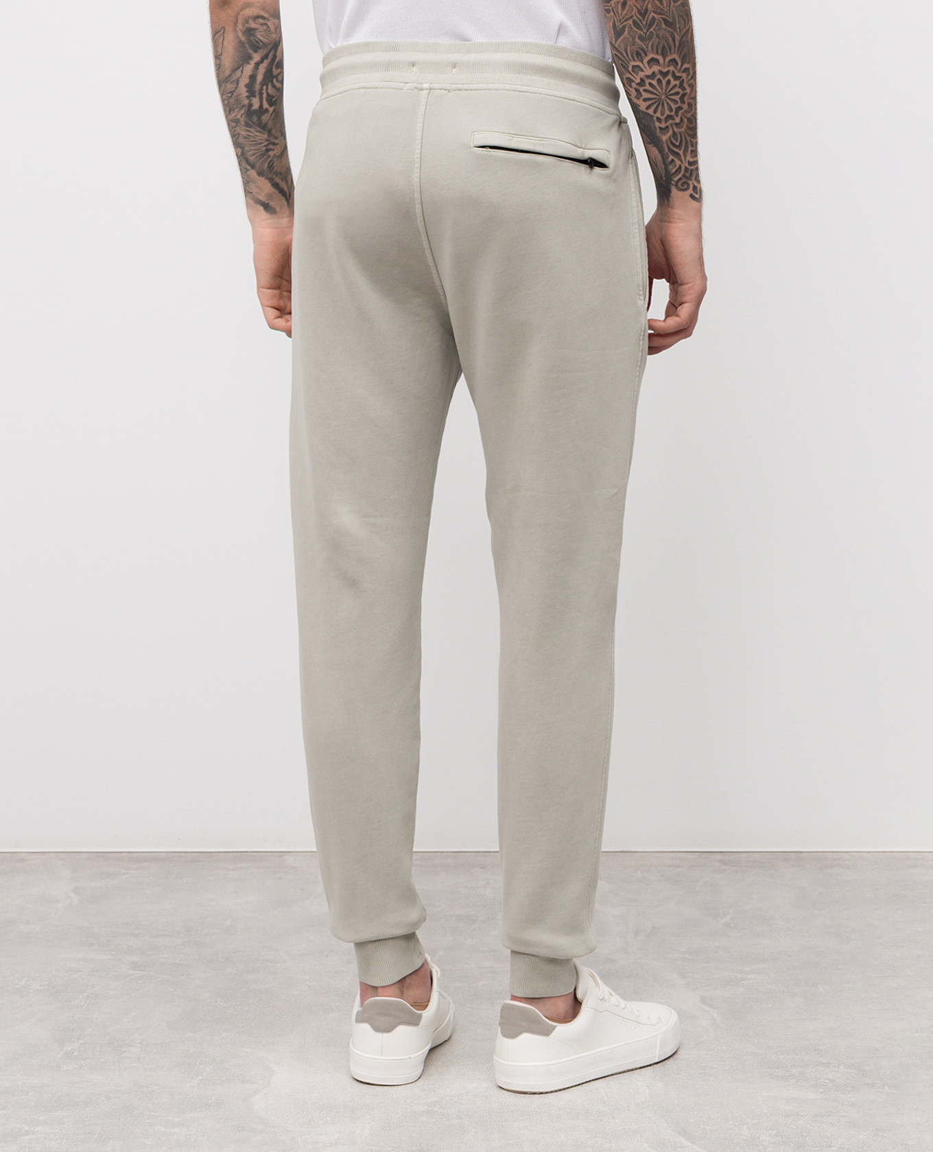 

Khaki joggers with logo C.P. Company