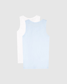 Versace Children's ribbed T-shirt set with logo 10187851A13344