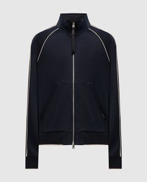 Tom Ford Blue sports jacket with logo JZL005JMV001S23