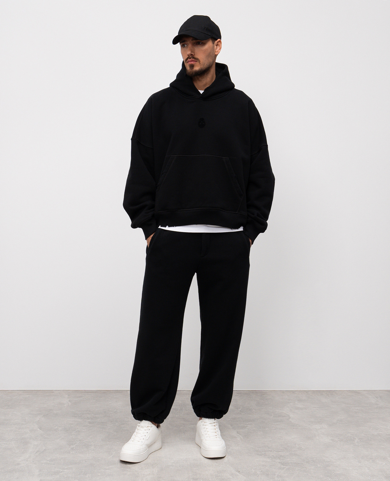 

Blue joggers with textured logo emblem Alexander McQueen
