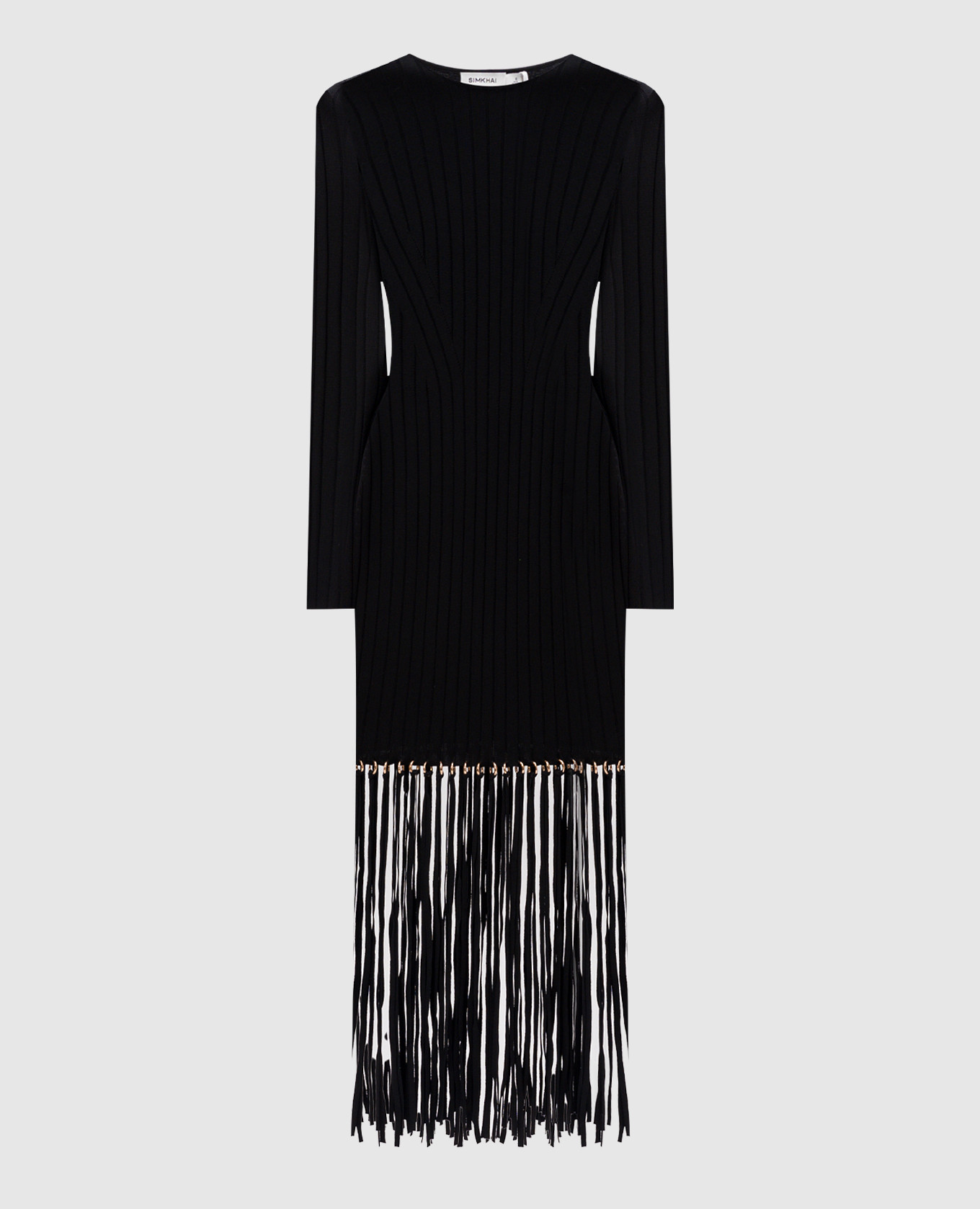 

Sharron Black Fringe Dress Simkhai