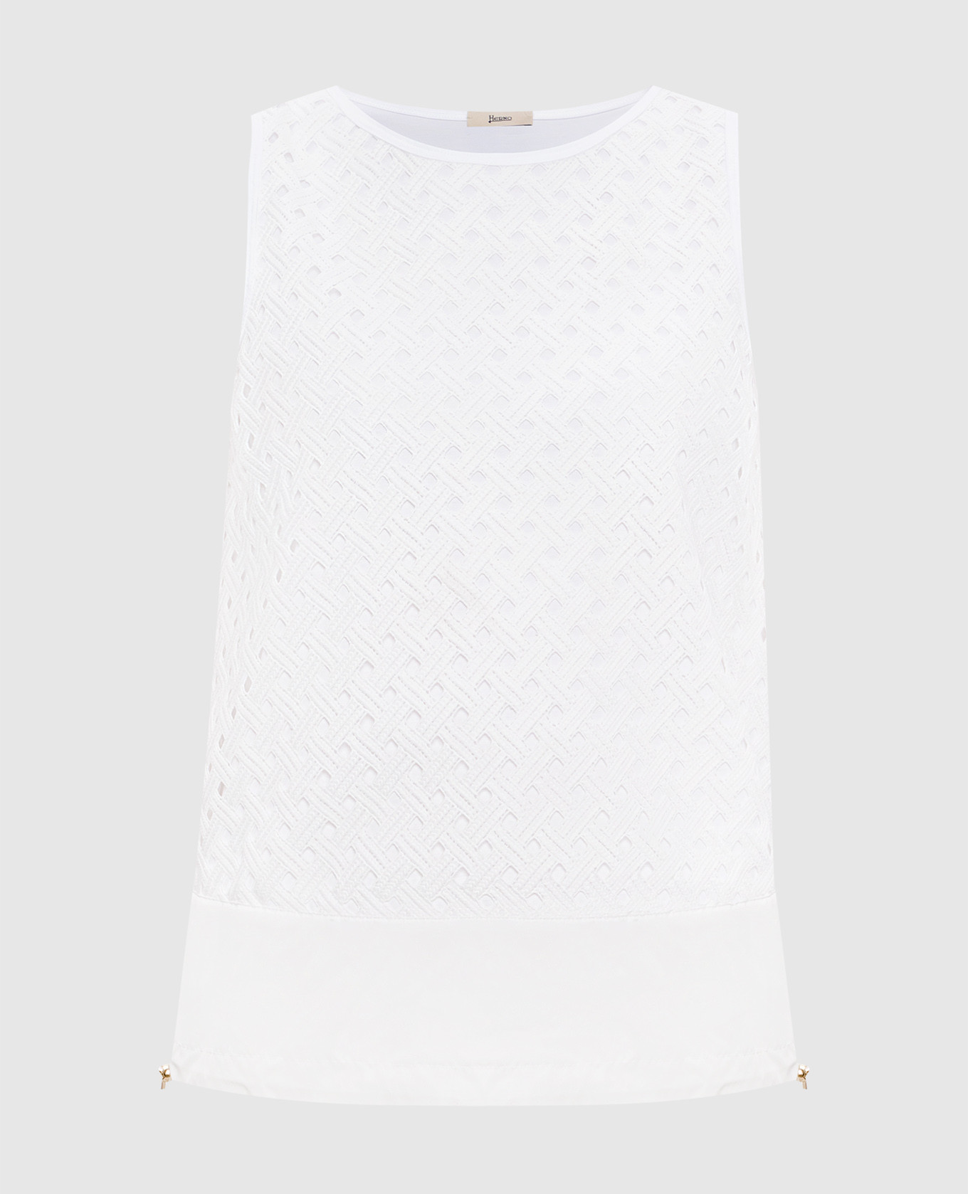 

White top with a pattern Herno