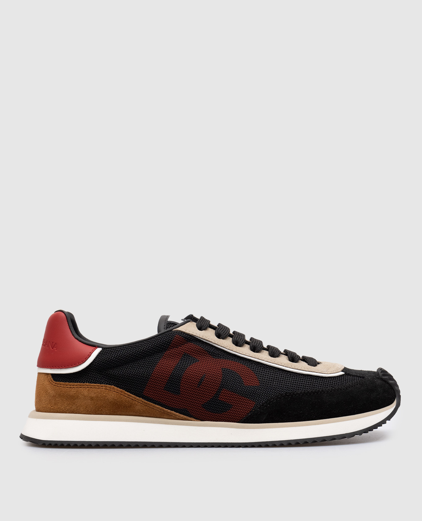 Black cushion combined sneakers dolce&gabbana