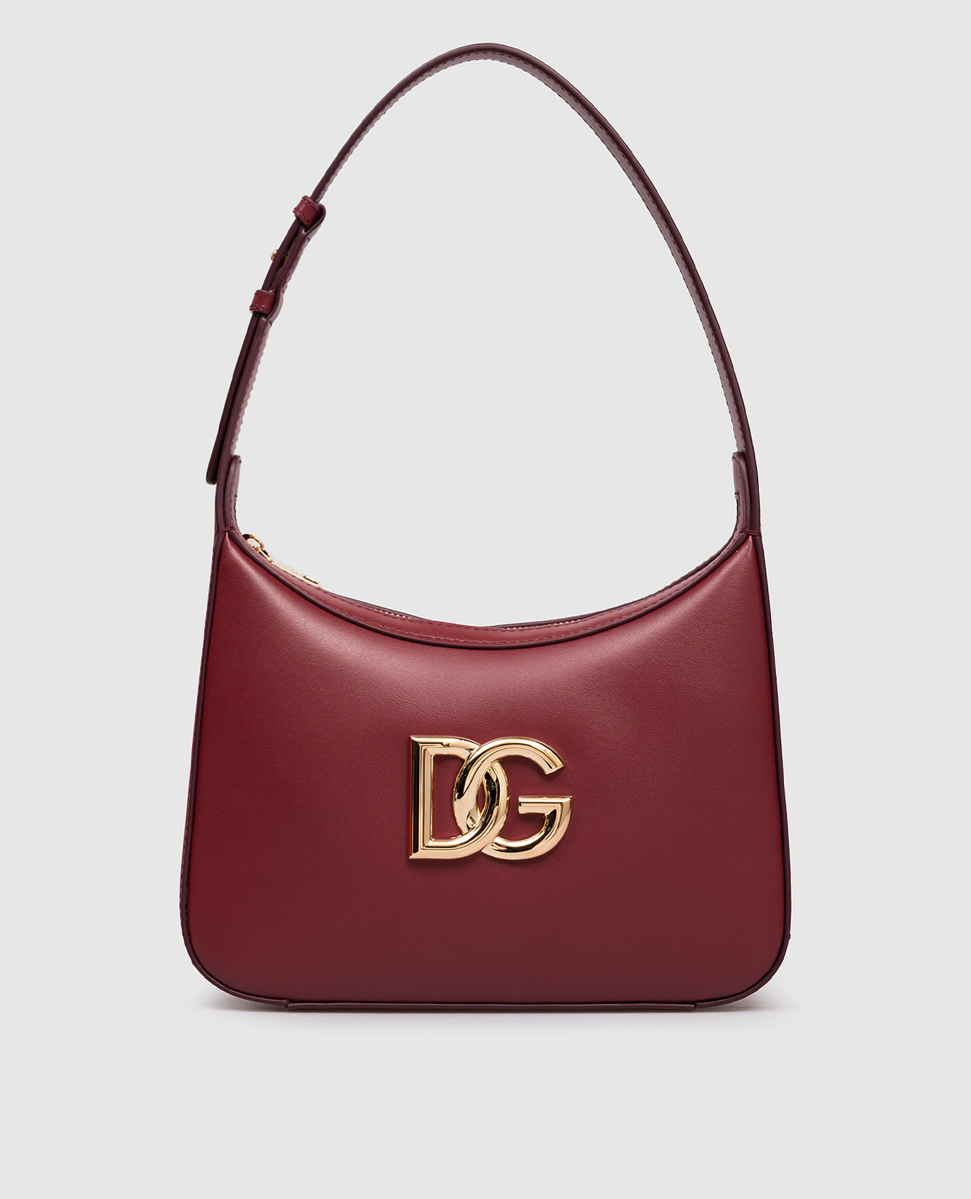 

Burgundy leather hobo bag 3.5 with DG logo monogram Dolce&Gabbana