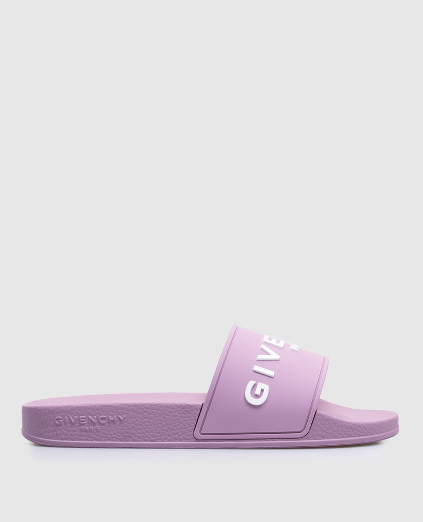 

Purple sliders with textured logo print Givenchy, Violet