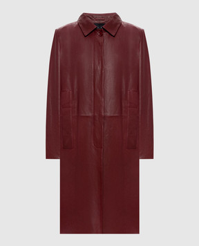 PROENZA SCHOULER Nissi burgundy leather coat R2541000LR280