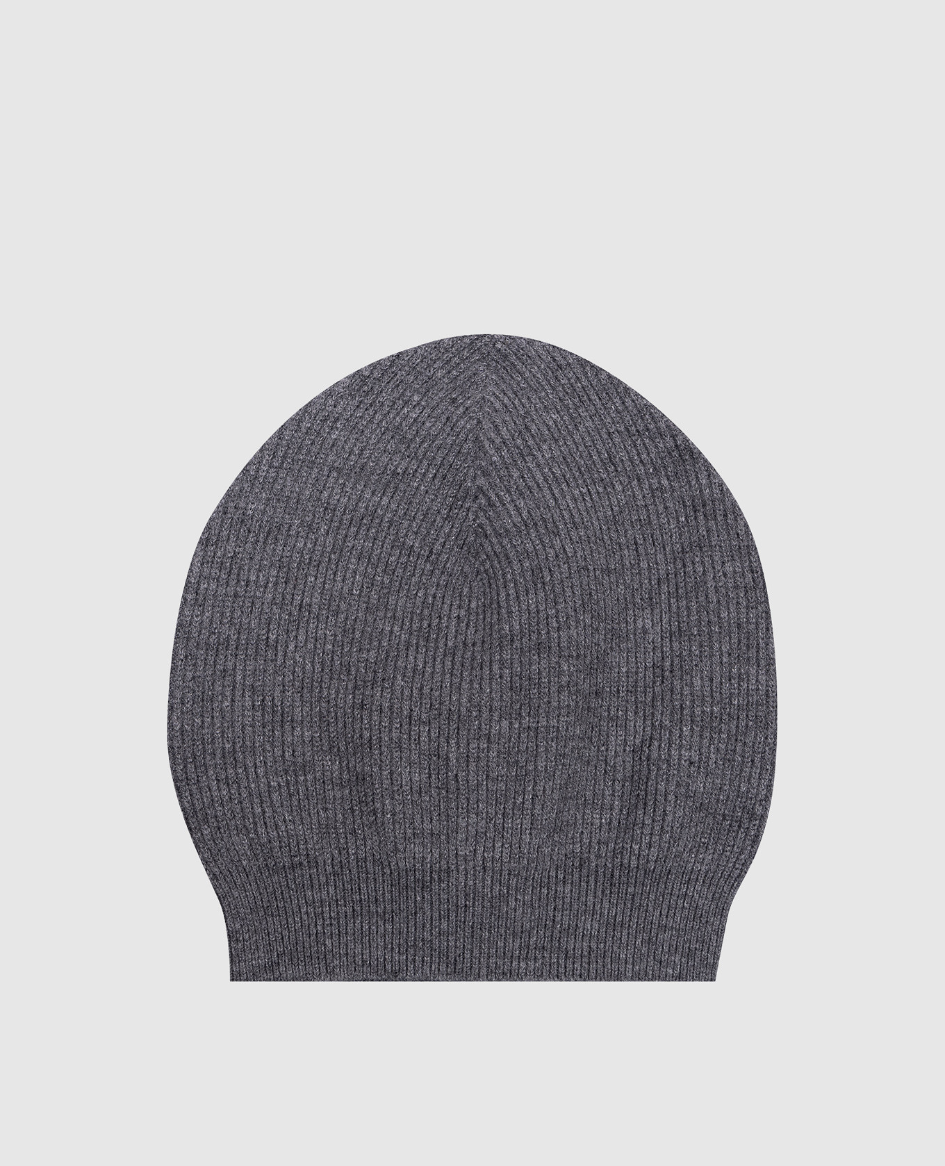 

Gray cap with cashmere Brunello Cucinelli, Серый