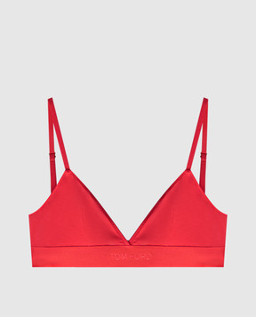 Tom Ford Red bodice with logo pattern BRJ009JEX166