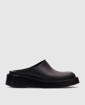 Alexander Wang Dean Clog Black Leather Mules 30125M050