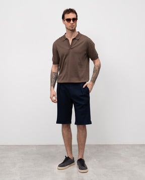 Cashmere&Whiskey Brown polo MB004B