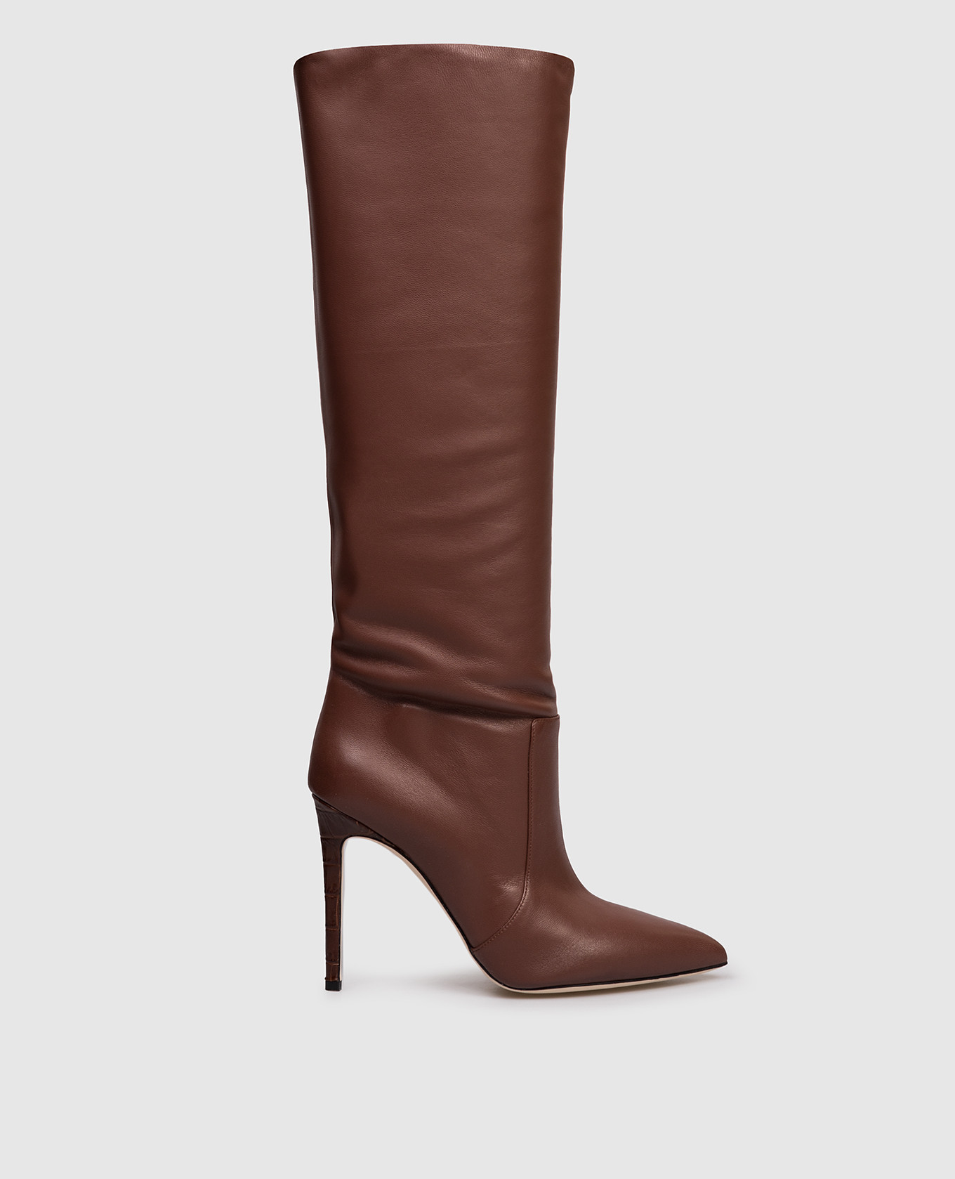 

Brown Leather Stiletto Boots Paris Texas