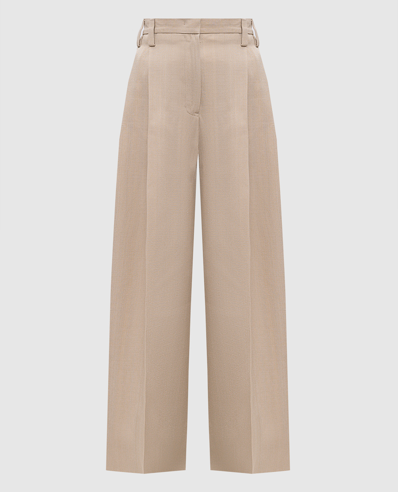 

Beige silk pants Jil Sander
