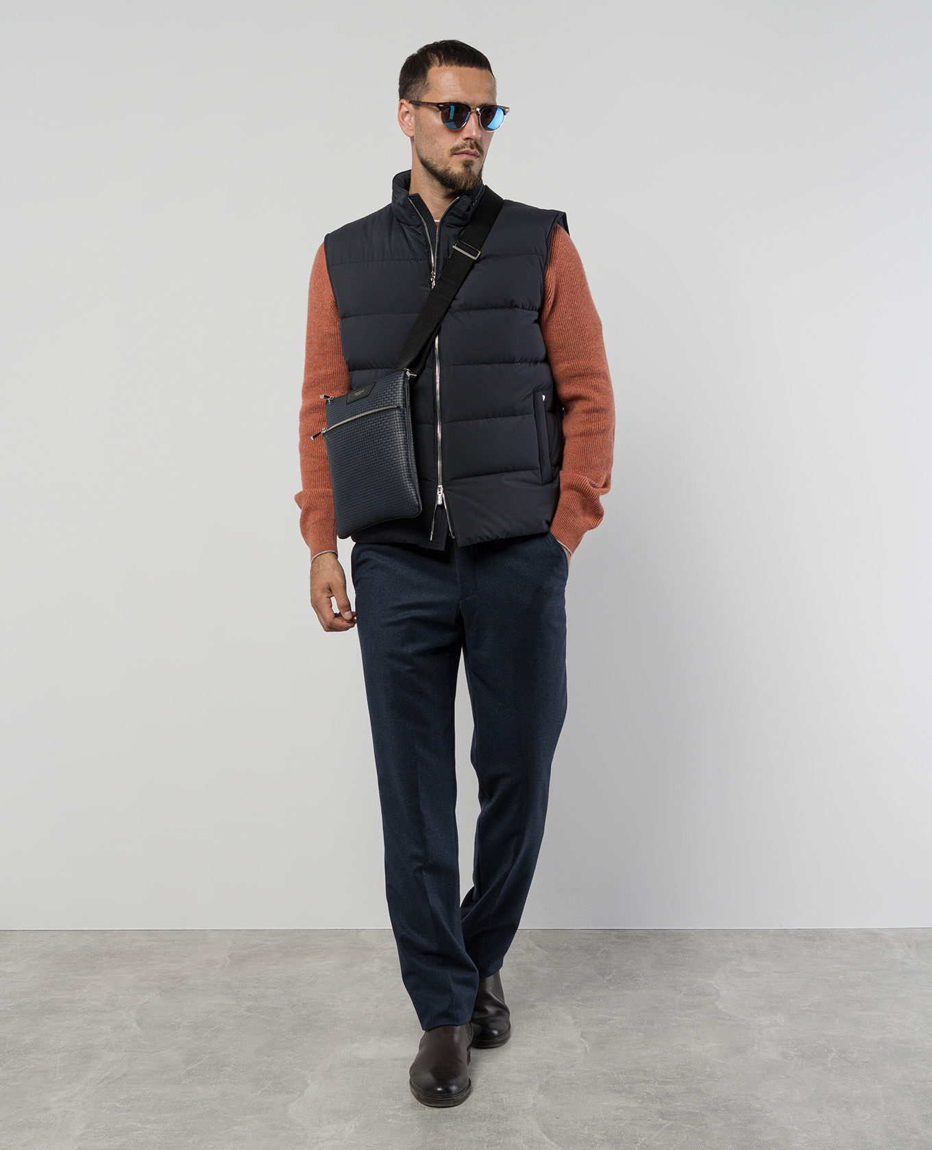 

Blue down vest Enrico Mandelli