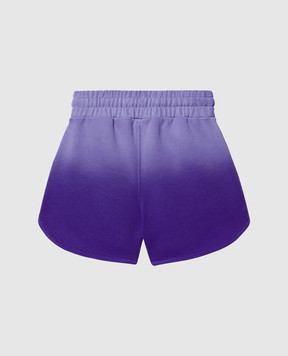 Off-White Children's purple shorts with logo print OGCI001S25FLE002