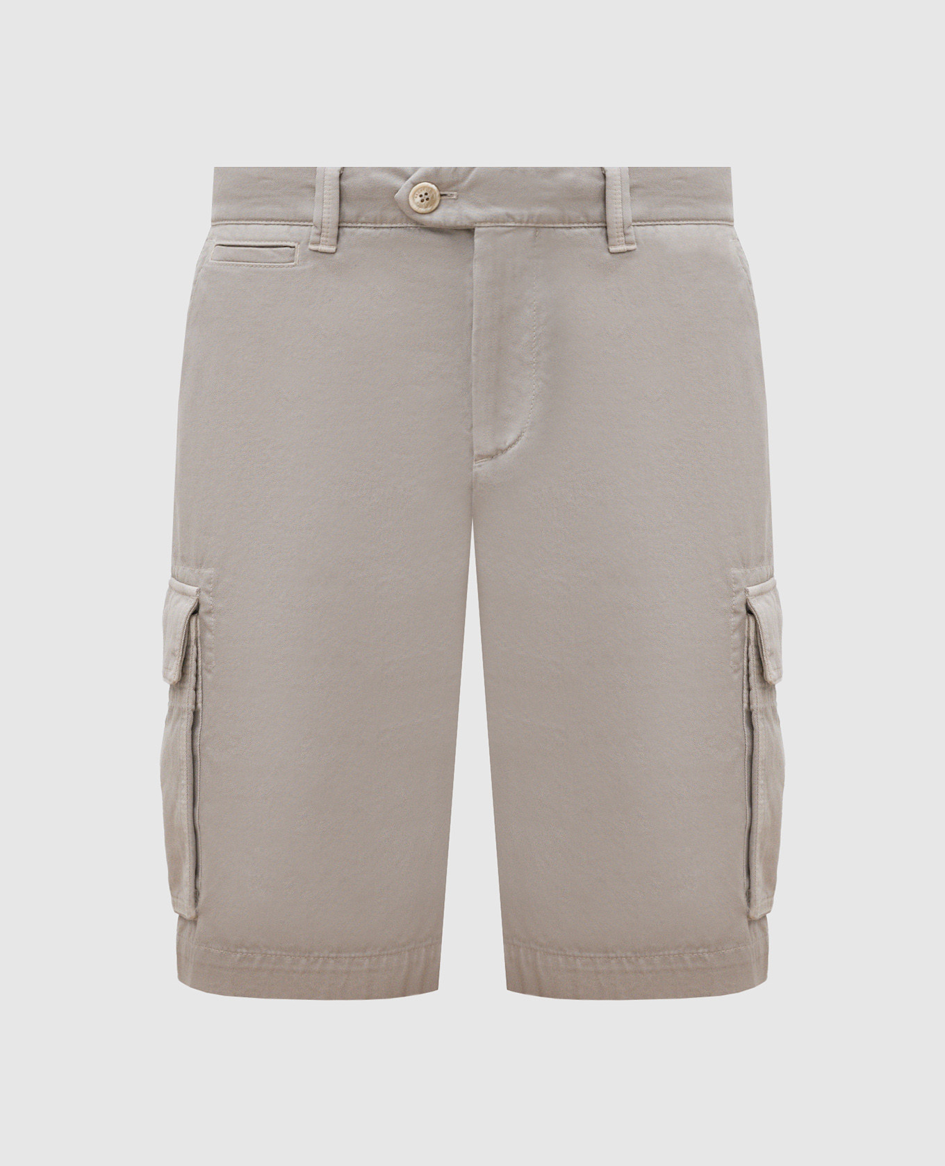 Gray cargo shorts Brunello Cucinelli