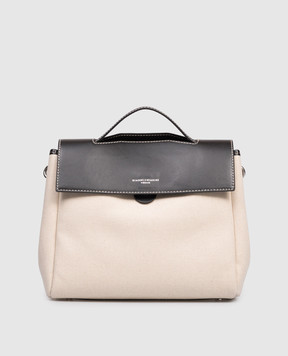 Gianni Chiarini Clio beige combination satchel bag BS11620SALPL