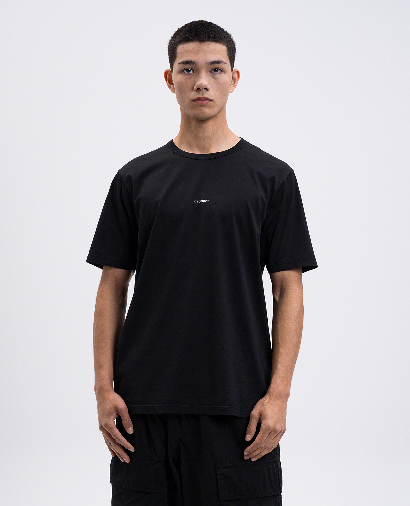 

Black t-shirt with logo print C.P. Company