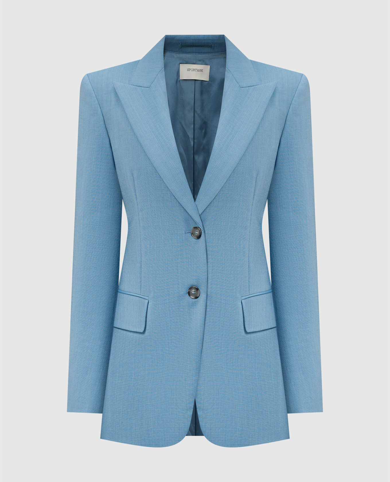 

BENARES blue jacket with wool Max Mara Sportmax, Light blue