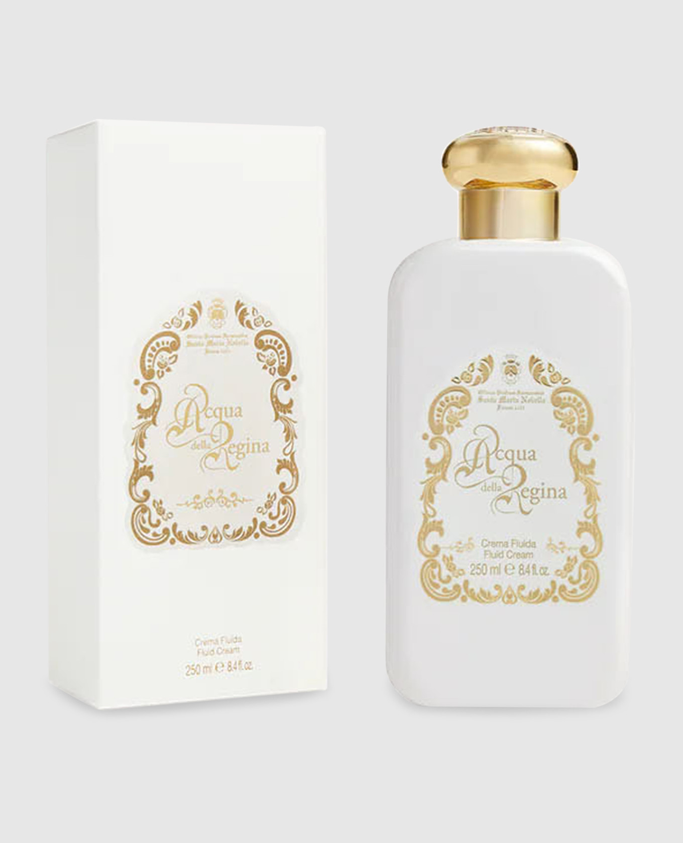 Men's body cream-fluid acqua della regina 250 ml santa maria novella