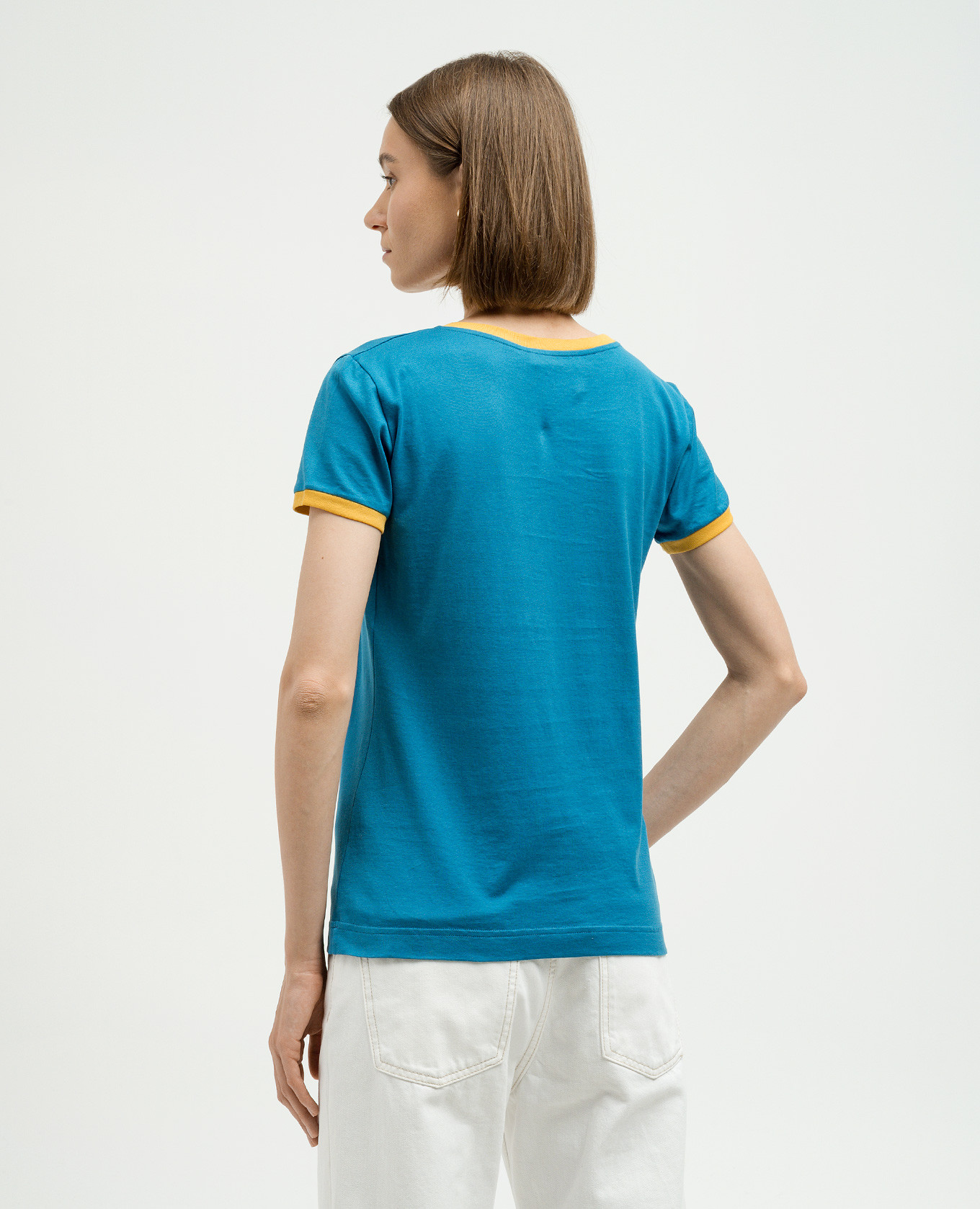 Blue t-shirt with logo print Dolce&Gabbana 4