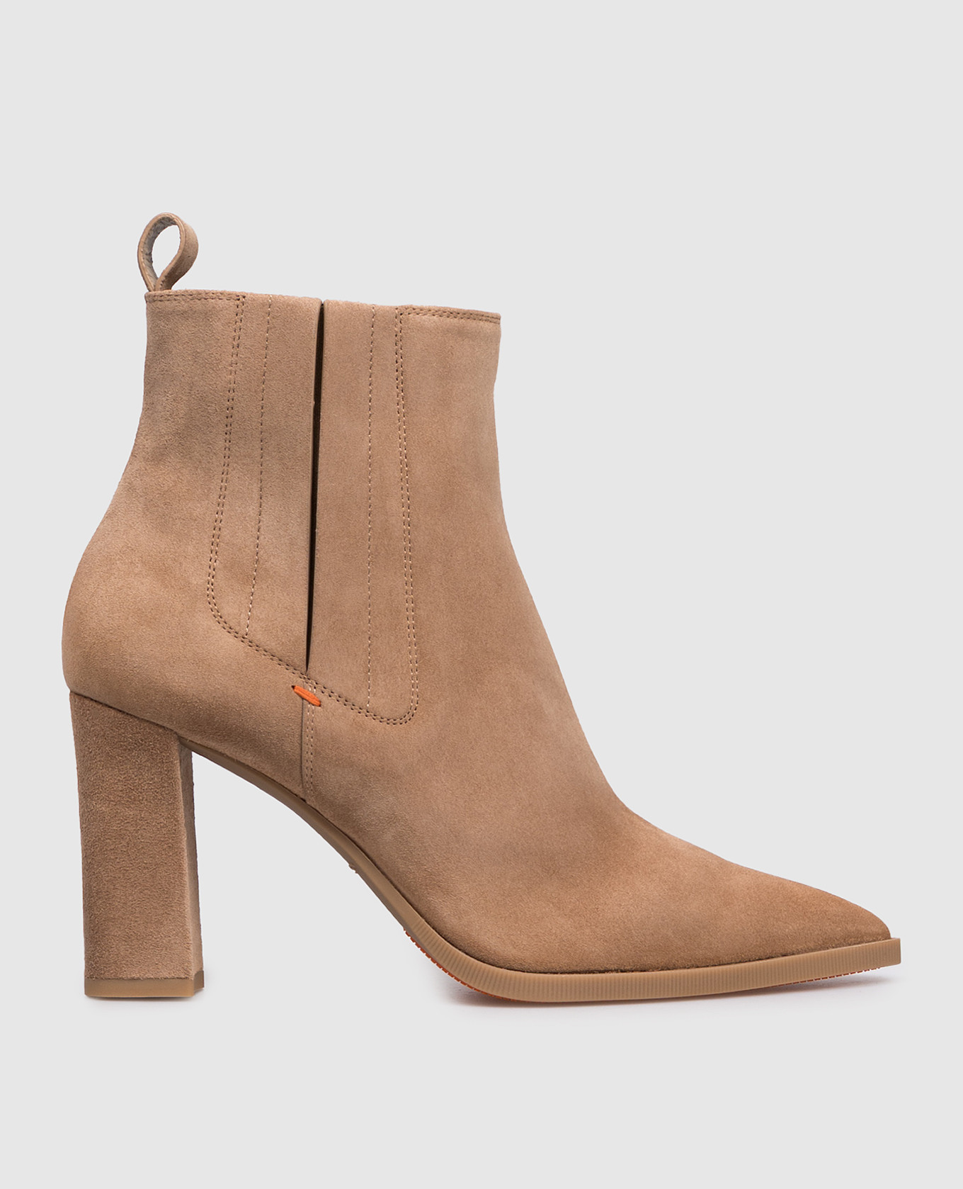 

Beige suede ankle boots Santoni