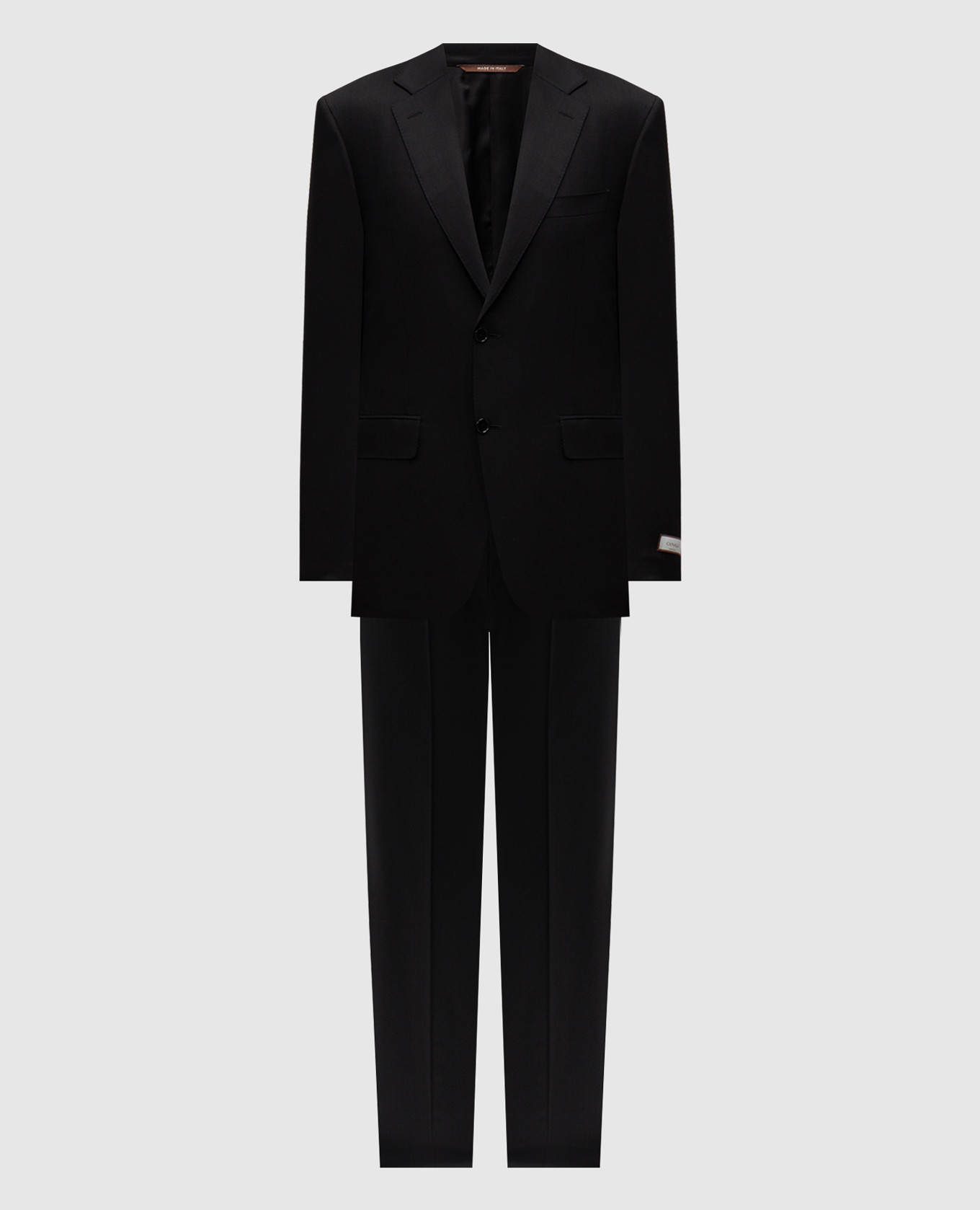 Black wool suit Canali