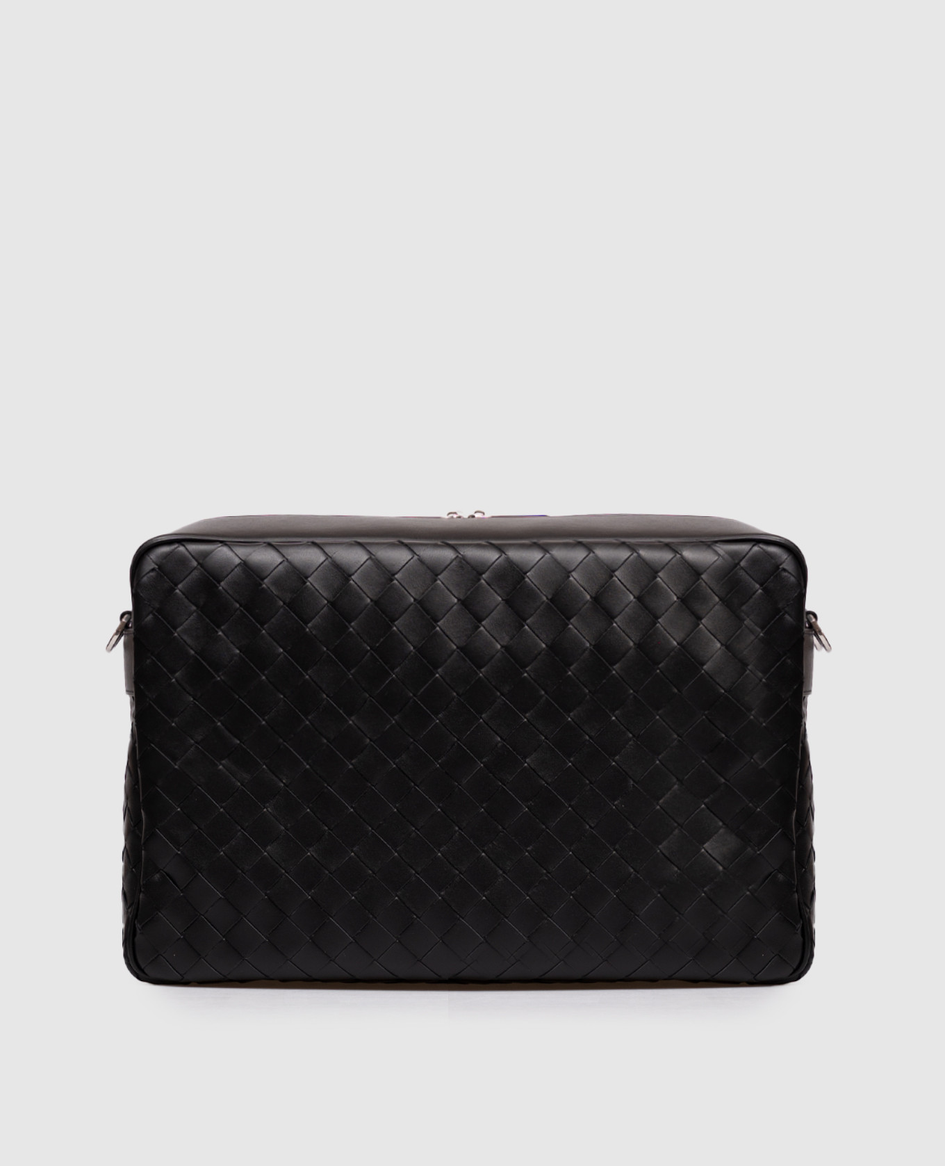 

Black leather bag with weaving Bottega Veneta