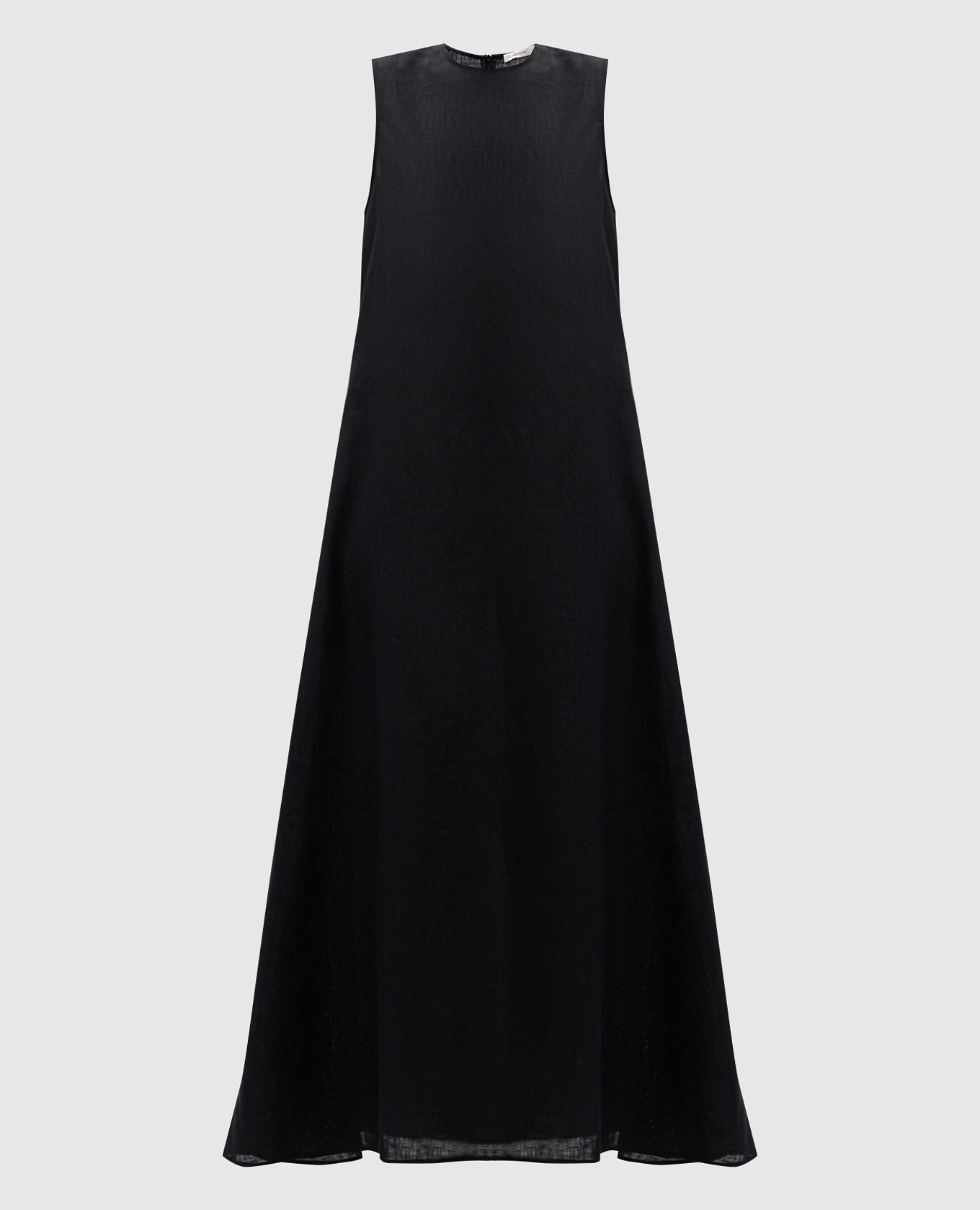 

Tallin black midi dress made of linen Asceno