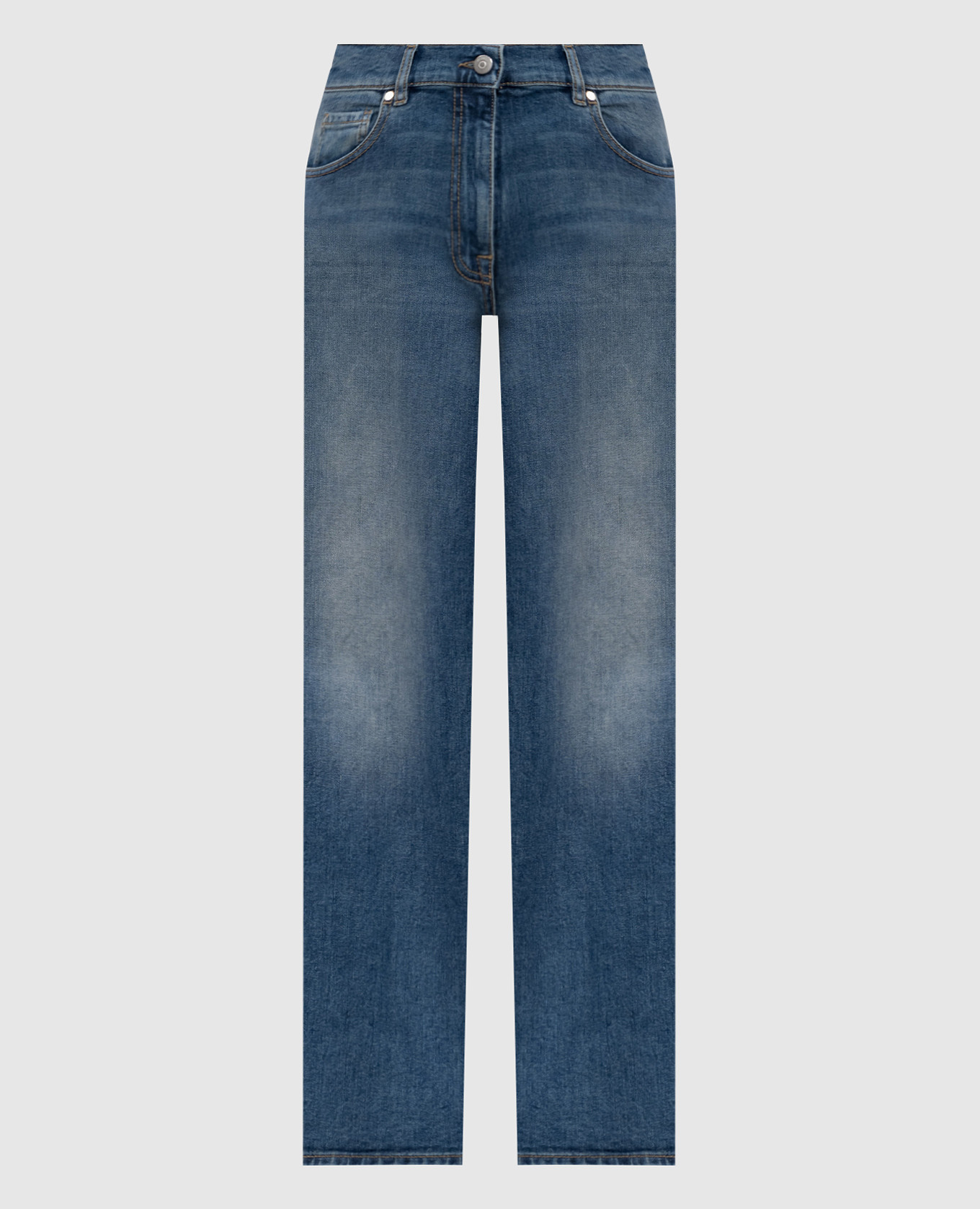 Blue jeans with a worn effect Peserico