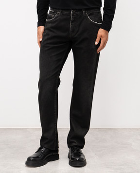 Dolce&Gabbana Black jeans with logo GP02XDG8NT3