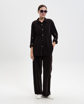 CITIZENS OF HUMANITY Kayla brown corduroy shirt 91031548