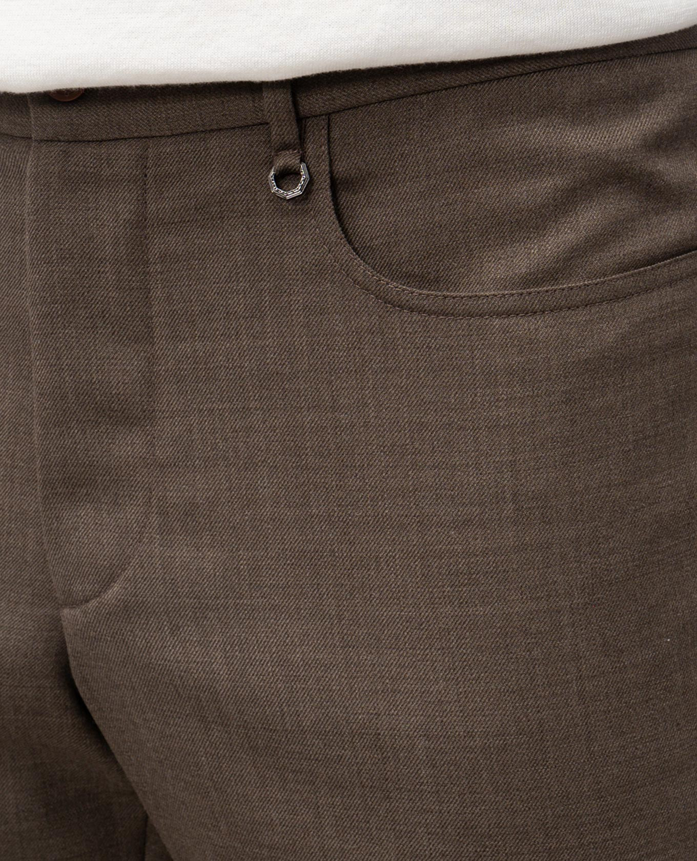 

Brown linen pants Stefano Ricci