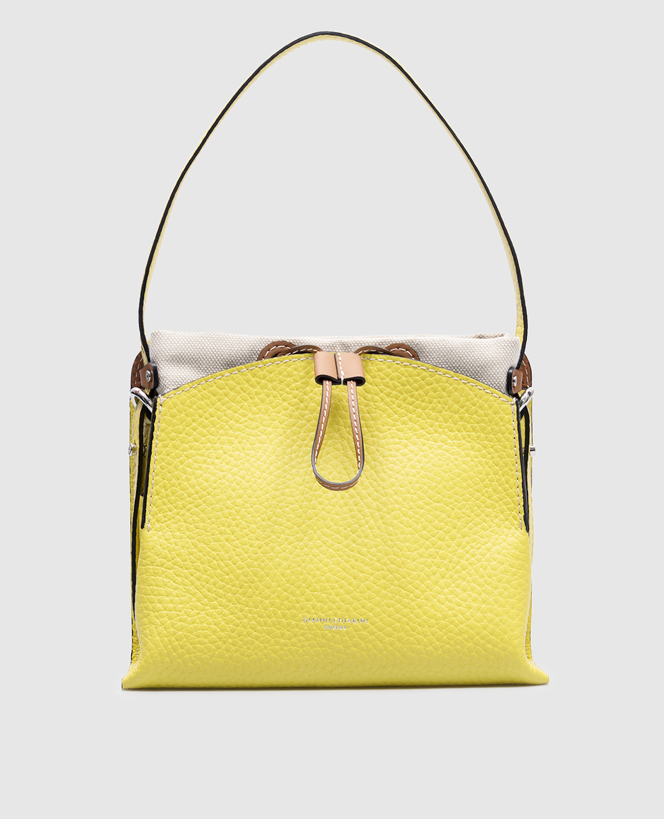 

Yellow Asia Double leather bag Gianni Chiarini