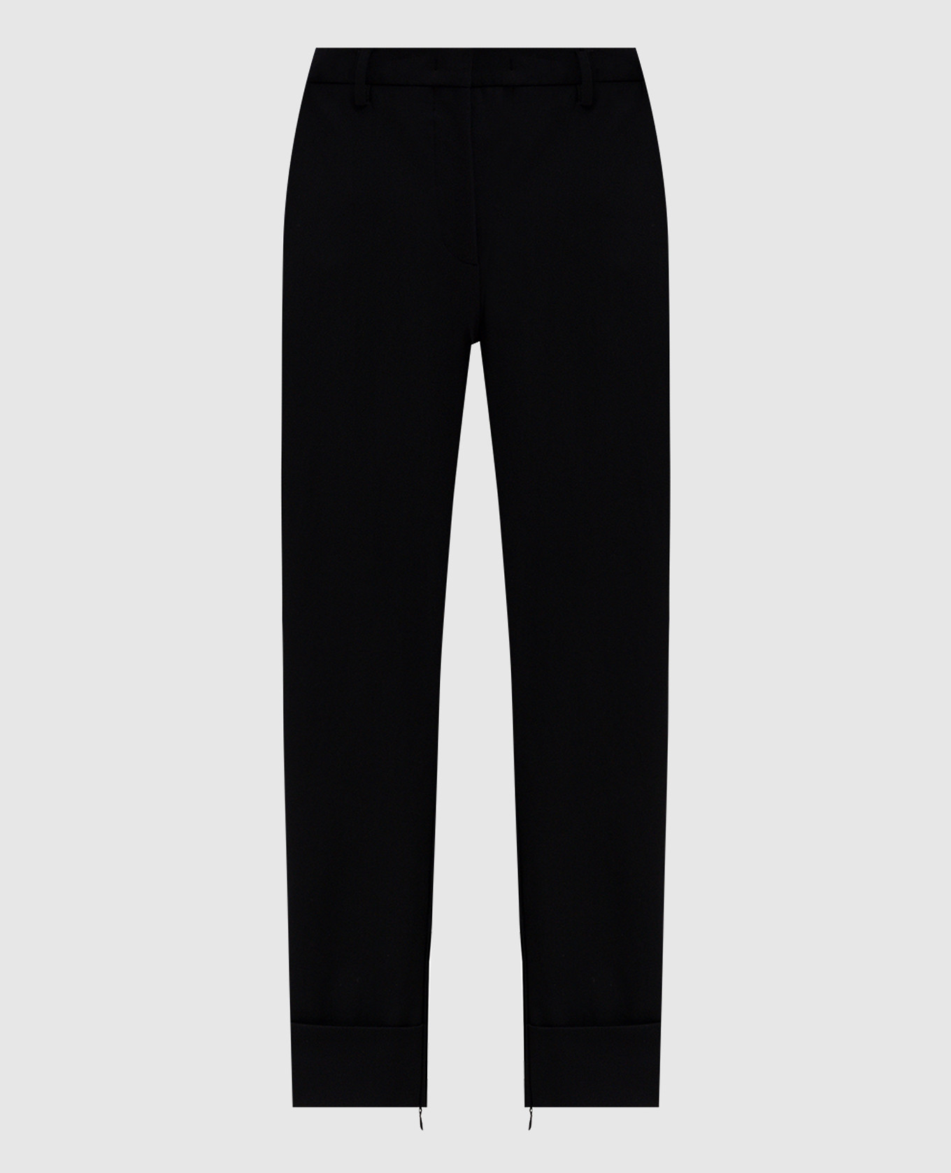 

Black pants with lapels Prada