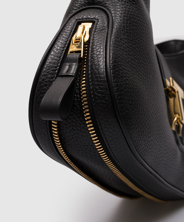 Tom Ford - Black leather hobo bag MONARCH L1760LCL387X