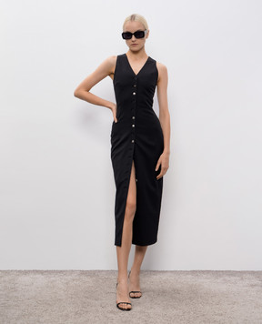 Vetements Black wool midi dress WH76TD400B