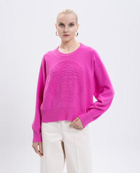 Versace Pink wool and cashmere jumper 10134291A10005