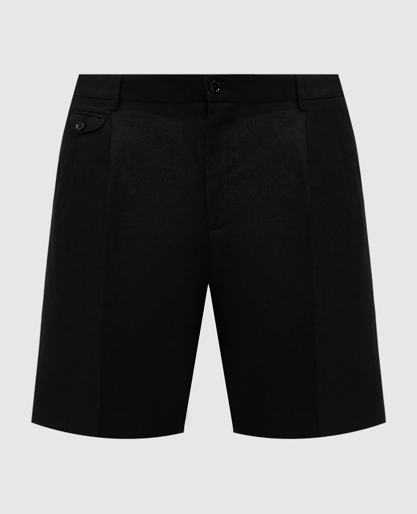 Black linen shorts Dolce&Gabbana