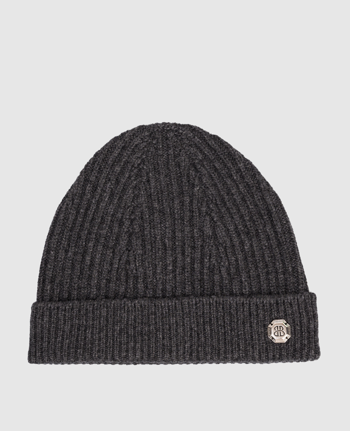 Gray cashmere hat Bertolo Cashmere