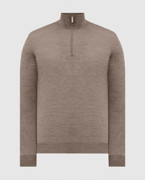 Bertolo Cashmere Brown wool and silk jumper 901615000048