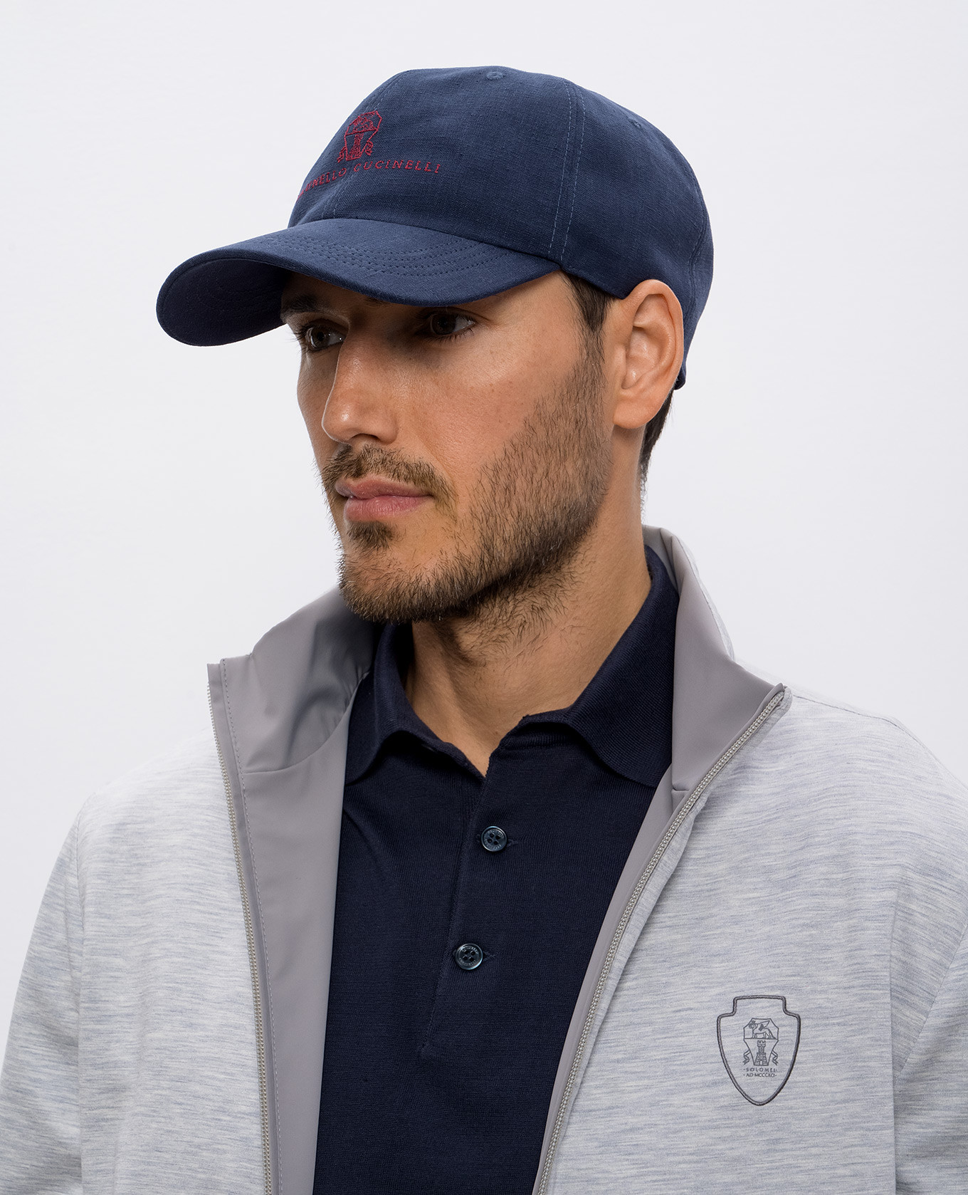 

Blue linen cap Brunello Cucinelli