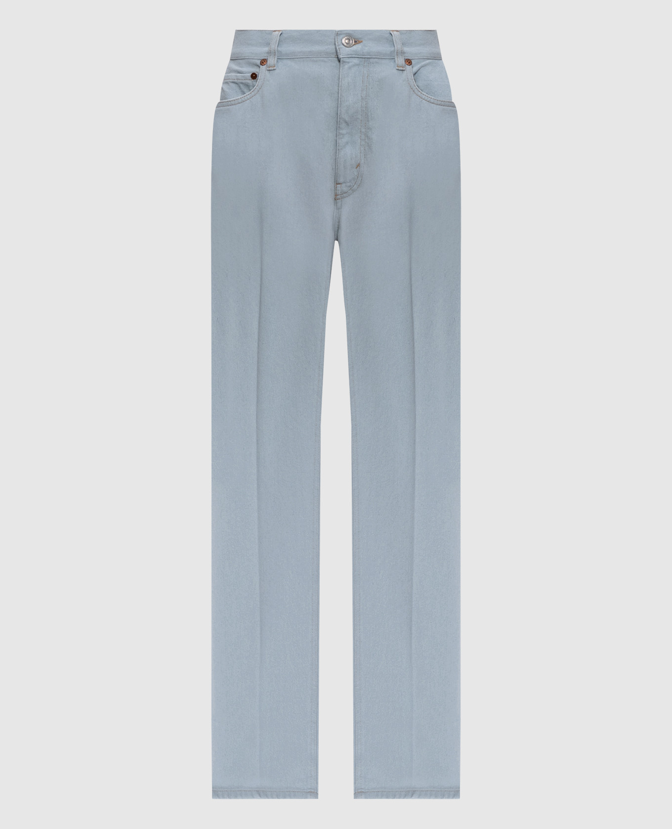 

Blue jeans with logo patch Victoria Beckham, Light blue