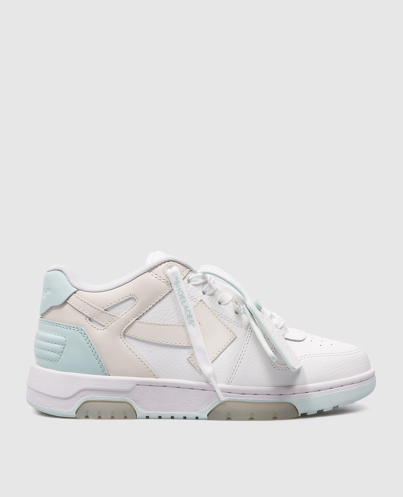 

Out Of Office white leather sneakers with logo patch Off-White, Белый