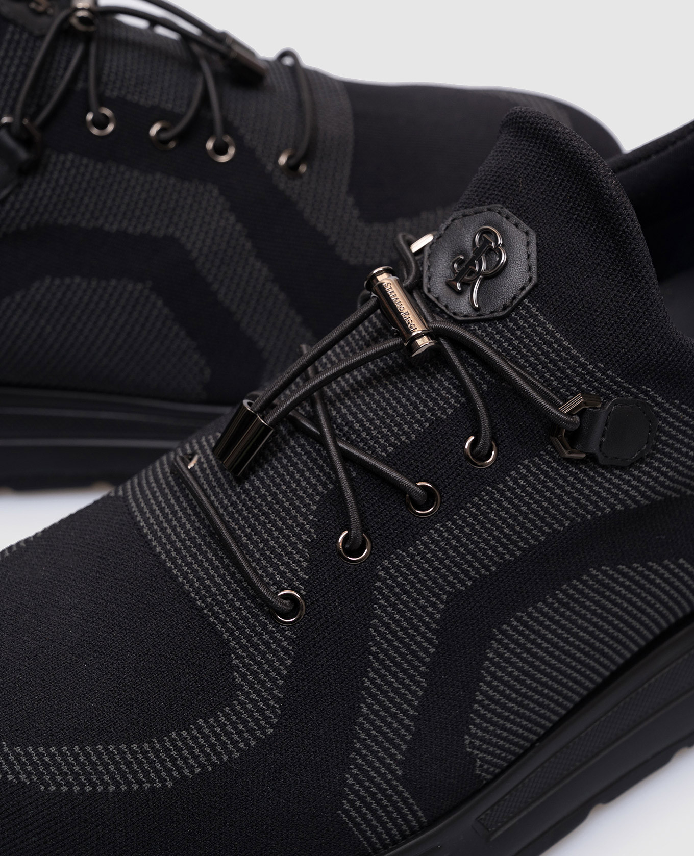 

Black sneakers with monogram logo Stefano Ricci