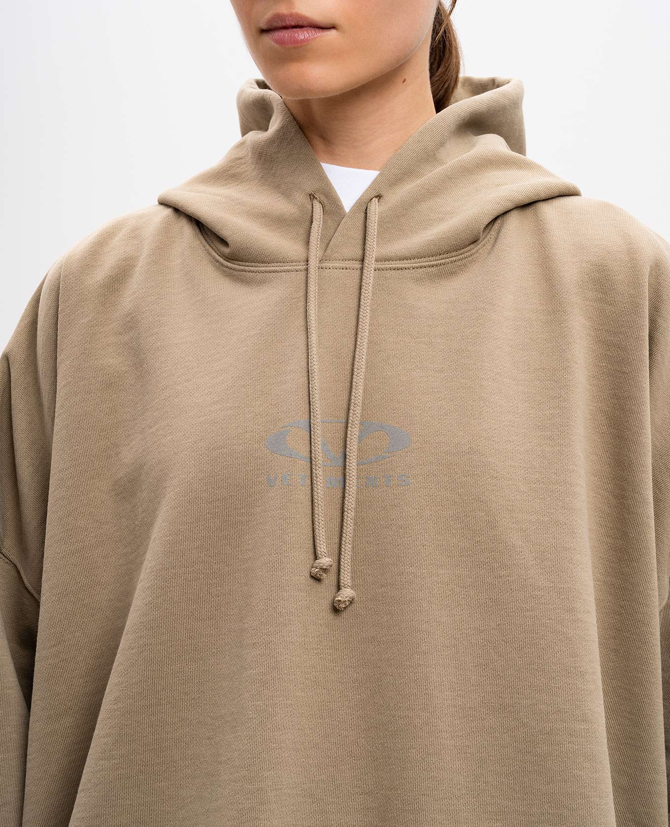 

Khaki Logo Hoodie Vetements