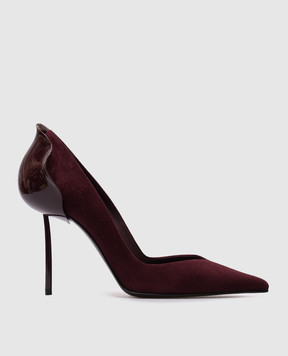 Le Silla Burgundy suede shoes PETALO 3115E090BXPPVEL